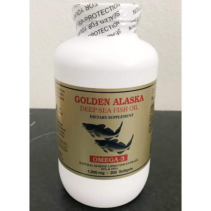 Golden Alaska Deep Sea Fish Oil Omega-3 1000 mg, 300 Softgels, NCB Technology Corp.