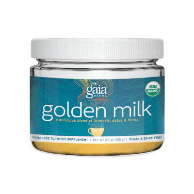 Golden Milk, Powdered Turmeric Supplement, 3.7 oz (105 g), Gaia Herbs