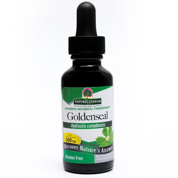 Goldenseal Root Alcohol Free Extract Liquid 1 oz from Natures Answer