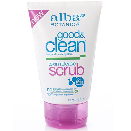 Alba Botanica Good & Clean Toxin Release Scrub, 4 oz, Alba Botanica