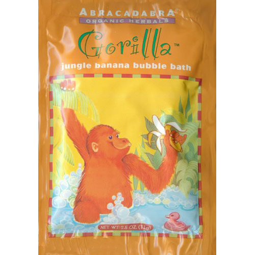 Gorilla Jungle Banana Bubble Bath for Children, 2.5 oz, Abra Therapeutics