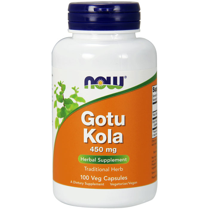 Gotu Kola 450 mg, 100 Vegetarian Capsules, NOW Foods