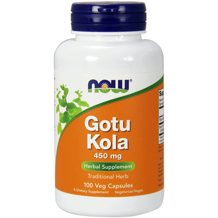 NOW Foods Gotu Kola 450mg 100 Caps, NOW Foods