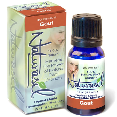 Naturasil Topical Liquid Homeopathic Remedy for Gout, 15 ml, Naturasil