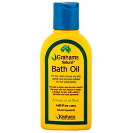 Grahams Natural Bath Oil, Gentle Mild Formula, 4.05 oz