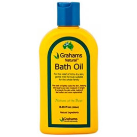 Grahams Natural Bath Oil, Relief of Itchy Dry Skin, 8.45 oz