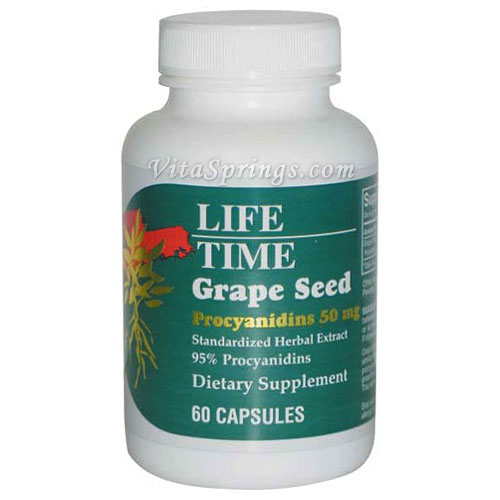 Grape Seed 50 mg, 60 Capsules, LifeTime