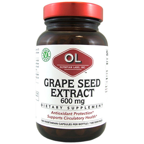 Grape Seed Extract 600 mg, 60 Vegetarian Capsules, Olympian Labs