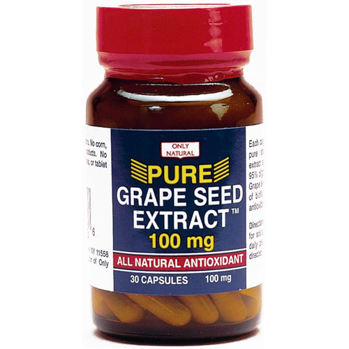 Grape Seed Extract 100 mg, 30 Capsules, Only Natural Inc.