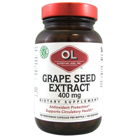 Grape Seed Extract 400 mg, 100 Veggie Capsules, Olympian Labs