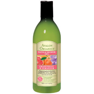 Grapefruit & Geranium Refreshing Bath & Shower Gel, 12 oz, Avalon Organic - CLICK HERE TO LEARN MORE