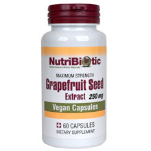 GSE Cap, Grapefruit Seed Extract 250 mg, 60 Capsules, NutriBiotic