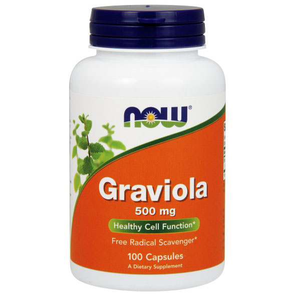 Graviola Tree Leaves 500 mg, 100 Capsules, NOW Foods
