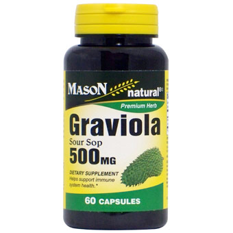 Graviola (Sour Sop) 500 mg, 60 Capsules, Mason Natural