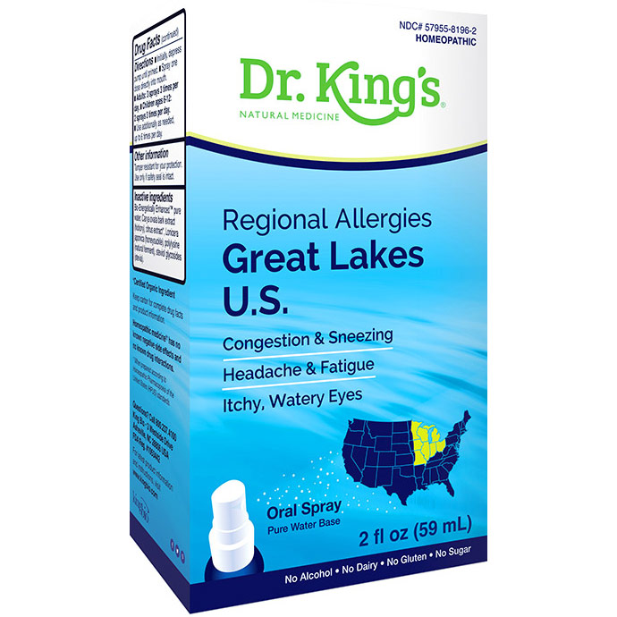 Regional Allergies - Great Lakes U.S., 2 oz, Dr. Kings by King Bio