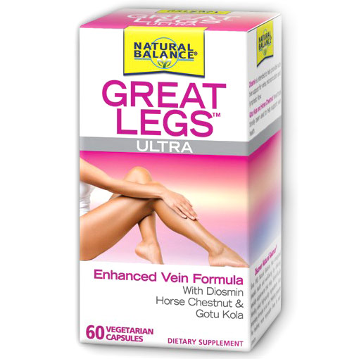 Great Legs Ultra, Vein Formula with Diosmin, 60 Vegetarian Capsules, Natural Balance