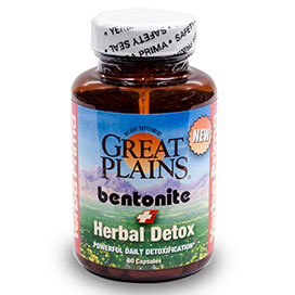 Great Plains Bentonite + Herbal Detox, 60 Capsules, Yerba Prima