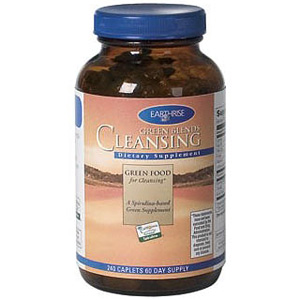 Green Blends Cleansing Formula Spirulina 240 caplets, Earthrise Nutritionals