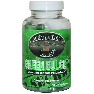 Green Bulge, Advanced Creatine Volumizer, 150 Capsules, Controlled Labs