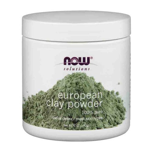 European Clay Powder, Purifying Facial Mask, 6 oz, NOW Foods