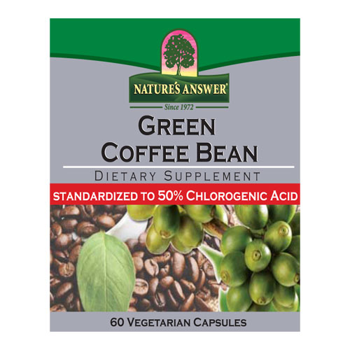 Green Coffee Bean Standardized, 60 Vegetarian Capsules, Nature's Answer