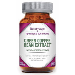 ReserveAge Organics Green Coffee Bean Extract with Raspberry Ketones, 60 Veggie Capsules, ReserveAge Organics