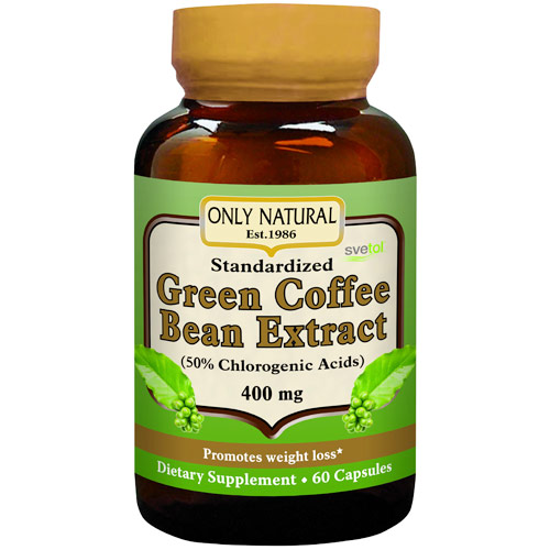 Green Coffee Bean Extract with Svetol, 60 Capsules, Only Natural Inc.