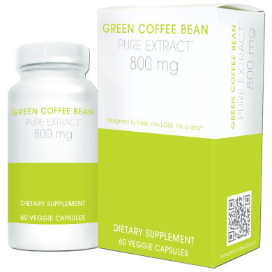 Green Coffee Bean Pure Extract 800 mg, 60 Veggie Capsules, Creative Bioscience