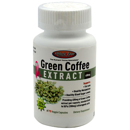 Athletic Edge Nutrition Green Coffee Extract, 75 Veggie Capsules, Athletic Edge Nutrition