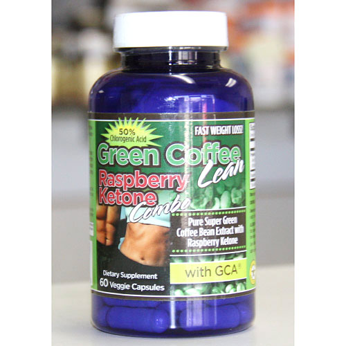 Green Coffee Lean Raspberry Ketone Combo with GCA, 60 Veggie Capsules, Gold Star Nutritionals