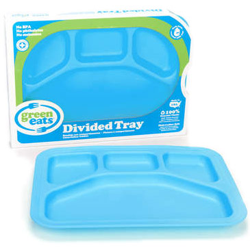 Green Eats Divided Tray, Blue, 1 ct, Green Toys Inc.