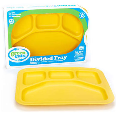 Green Eats Divided Tray, Yellow, 1 ct, Green Toys Inc.