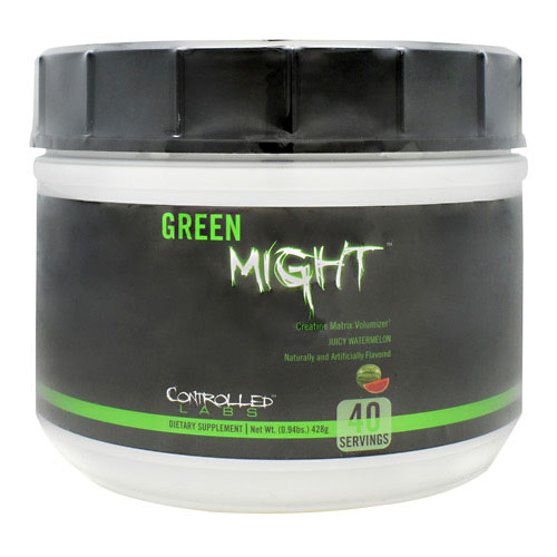 Green Might Powder, Creatine Matrix Volumizer, 40 Servings, Controlled Labs