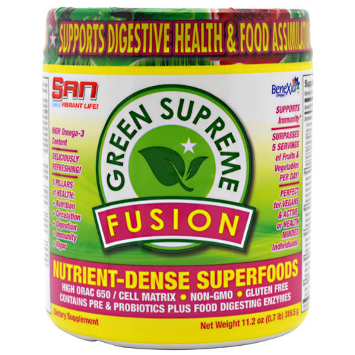 Green Supreme Fusion, Superfoods Powder, 11.2 oz, SAN Nutrition