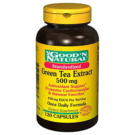 Good 'N Natural Green Tea Extract 500 mg Standardized, 120 Capsules, Good 'N Natural