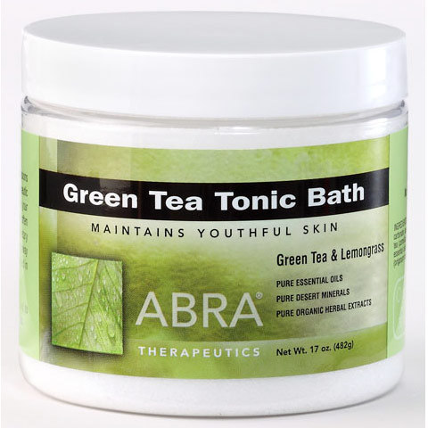 Green Tea Tonic Mineral Bath, 17 oz, Abra Therapeutics