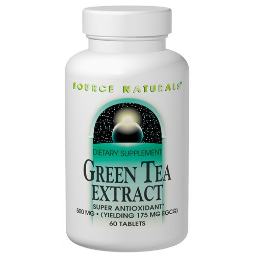 Green Tea Extract 500 mg, 120 Tablets, Source Naturals
