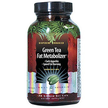 Green Tea Fat Metabolizer, Fat Burner, 75 Liquid Gel Caps, Irwin Naturals