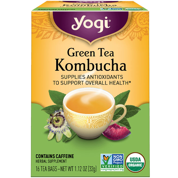 Green Tea Kombucha 16 tea bags from Yogi Tea