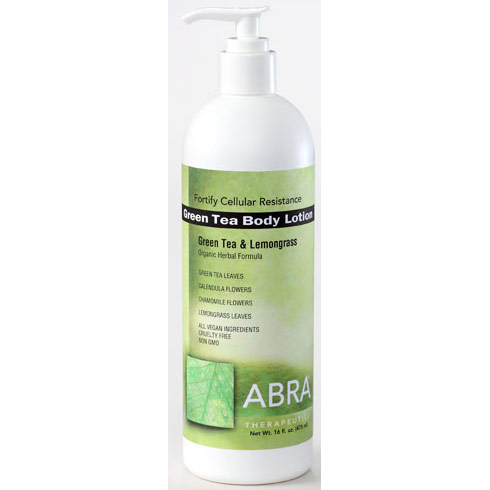 Green Tea Body Lotion, 16 oz, Abra Therapeutics