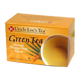 Uncle Lee's Tea Green Tea, Natural Tropical Fruit Flavor, 20 Tea Bags, Uncle Lee's Tea