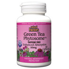 Green Tea Phytosome 50mg 60 Capsules, Natural Factors