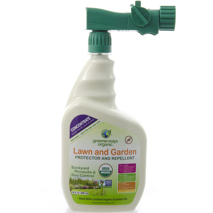 Greenerways Organic Natural Lawn & Garden Insect Repellent Spray, 32 oz