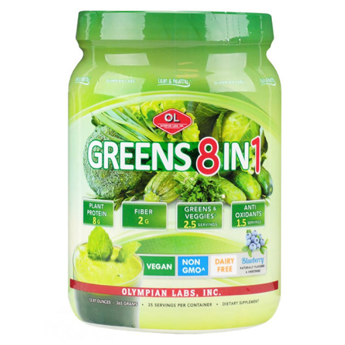 Olympian Labs Greens Protein 8 in 1, 388 g, Olympian Labs