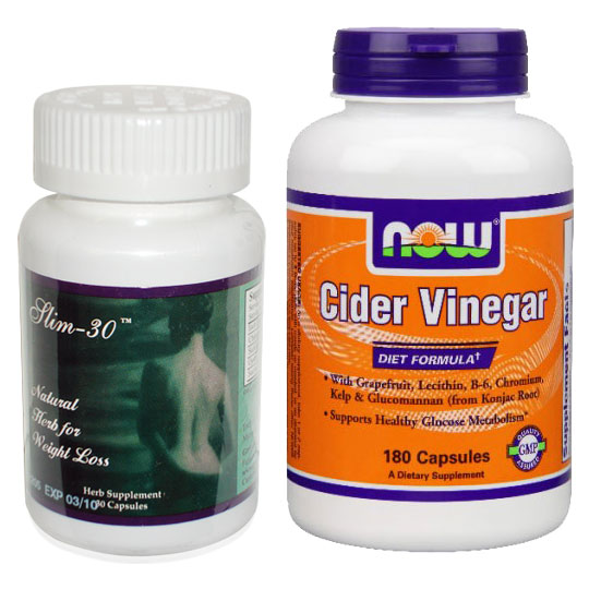 Special Combo: Greenvalley Slim-30 + NOW Cider Vinegar Diet Formula, Together for Better Results