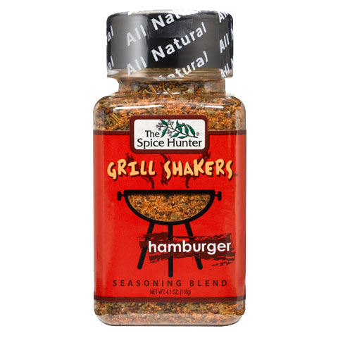 Spice Hunter Grill Shakers, Hamburger, 4.1 oz x 6 Bottles, Spice Hunter