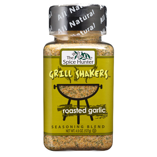 Spice Hunter Grill Shakers, Roasted Garlic, 4.5 oz x 6 Bottles, Spice Hunter