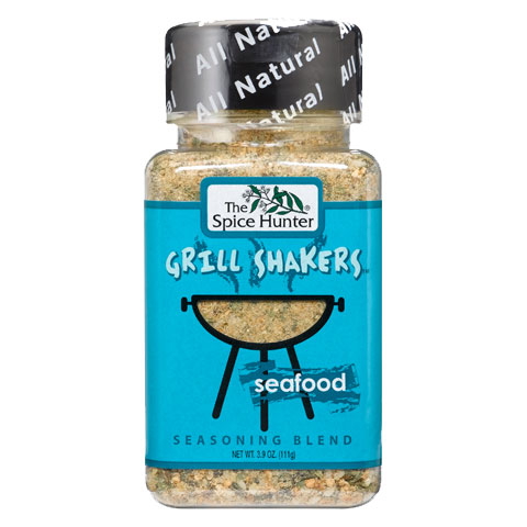 Spice Hunter Grill Shakers, Seafood, 3.9 oz x 6 Bottles, Spice Hunter