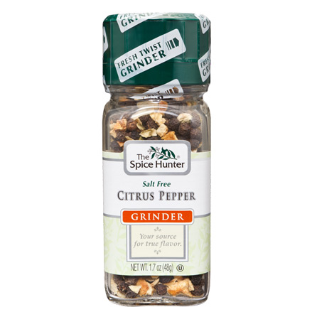 Grinder, Citrus Pepper, 1.7 oz x 6 Bottles, Spice Hunter