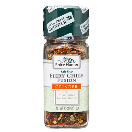 Grinder, Fiery Chile Fusion, 1.5 oz x 6 Bottles, Spice Hunter